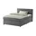 Möbel Kraft Boxspringbett 147 x 104 cm H3 Grau