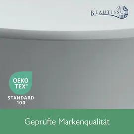 Beautissu Stehtischhusse Stella Silber Ø 70 cm 2tlg