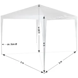 Tectake tectake® Pavillon Kara 3 x 3 m