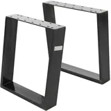 ML-Design Tischkufen 2er Set 40 x 43 cm