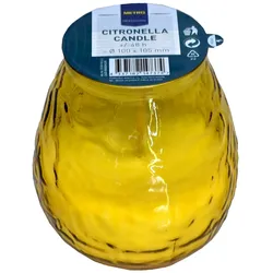 METRO Professional Citronella-Kerze, Paraffin, Ø 10 x 10.5 cm, Leuchtdauer von 48 Stunden, gelb