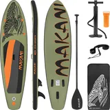 ECD Germany SUP Board Stand Up Paddle Board 320 x 80 x 15 cm olive