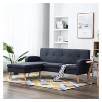 VidaXL Sofa in L-Form Stoffbezug 186 x 136 x