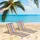 Outsunny Strandliege 2er Set Mehrfarbig