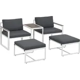 Juskys Festnight Gartenlounge Klein Sofa Set Bari