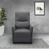 INOSIGN Relaxsessel INOSIGN "CURRIE, mit Liegefunktion, Webstoff-Bezug, Federkern", grau (anthrazit), B:69cm T:90,5cm, Sessel, Relaxsessel, Ruhe-Sessel, Lese-Sessel, TV-Sessel