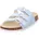 Fussbettpantoffel Hellblau/Silber 24