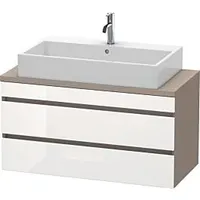 Duravit DuraStyle 100 x 47,8 cm, weiß hochglanz/basalt matt,