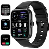 Smartwatch, Fitness Tracker Damen Herren Uhren Watch für Android IOS, Smartwatch (Fitness Tracker Uhr 1.69" HD Voll Touchscreen, Telefon Uhr mit A...