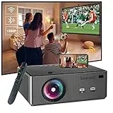 1080p Nativ Mini Beamer, 15000 Lumen 270 Zoll Big Screen Beamer 4k unterstützt heimkino, der Bluetooth und Hdmi spiegelt