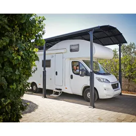 CANOPIA Palram - Canopia Carport Arcadia Alpine 6400 Anthrazit 360 cm x 650 cm