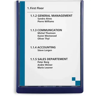 Durable Türschild Click Sign 21,0 x 29,7 cm Dunkelblau