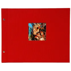 Goldbuch Bella Vista, Rot, 40 Blätter, Gehäusebindung, Polyurethan, Papier, Weiß