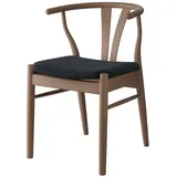 Hammel Furniture Stuhl Freja, Esszimmerstuhl, Wohnzimmerstuhl, Massivholz, gepolsterte Sitzfläche, versch. Farbvarianten grau