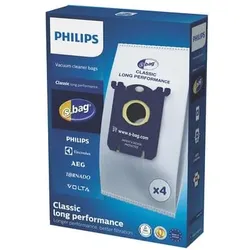 Philips FC8021/03 s-bag® Classic Long Performance Staubbeutel, Inhalt: 4 Beutel