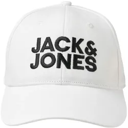 Baseball Cap JACK & JONES "JACGALL BASEBALL CAP NOOS", Damen, weiß, Baumwolle, unifarben, modisch, Caps