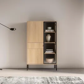 petits-meubles Geschirrschrank 3-türig Mit 1 Schublade 0 x 0 x 0 Schwarz
