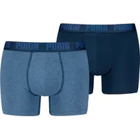 Puma Trunks mit Label-Detail im 2er-Pack, Jeansblau, S