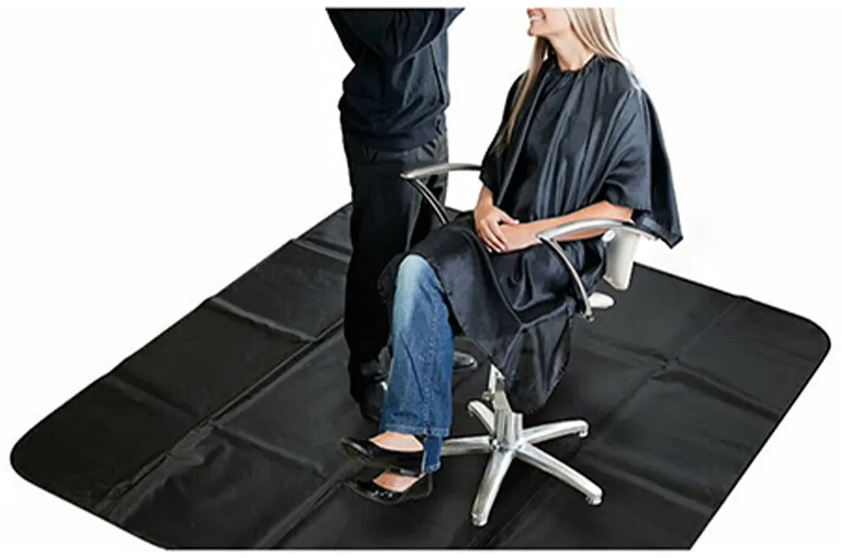 Superior Bodenmatte / Haarschneidematte Schwarz