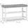 Relaxdays Schuhbank 81 x 50 x 32 cm grau / grau