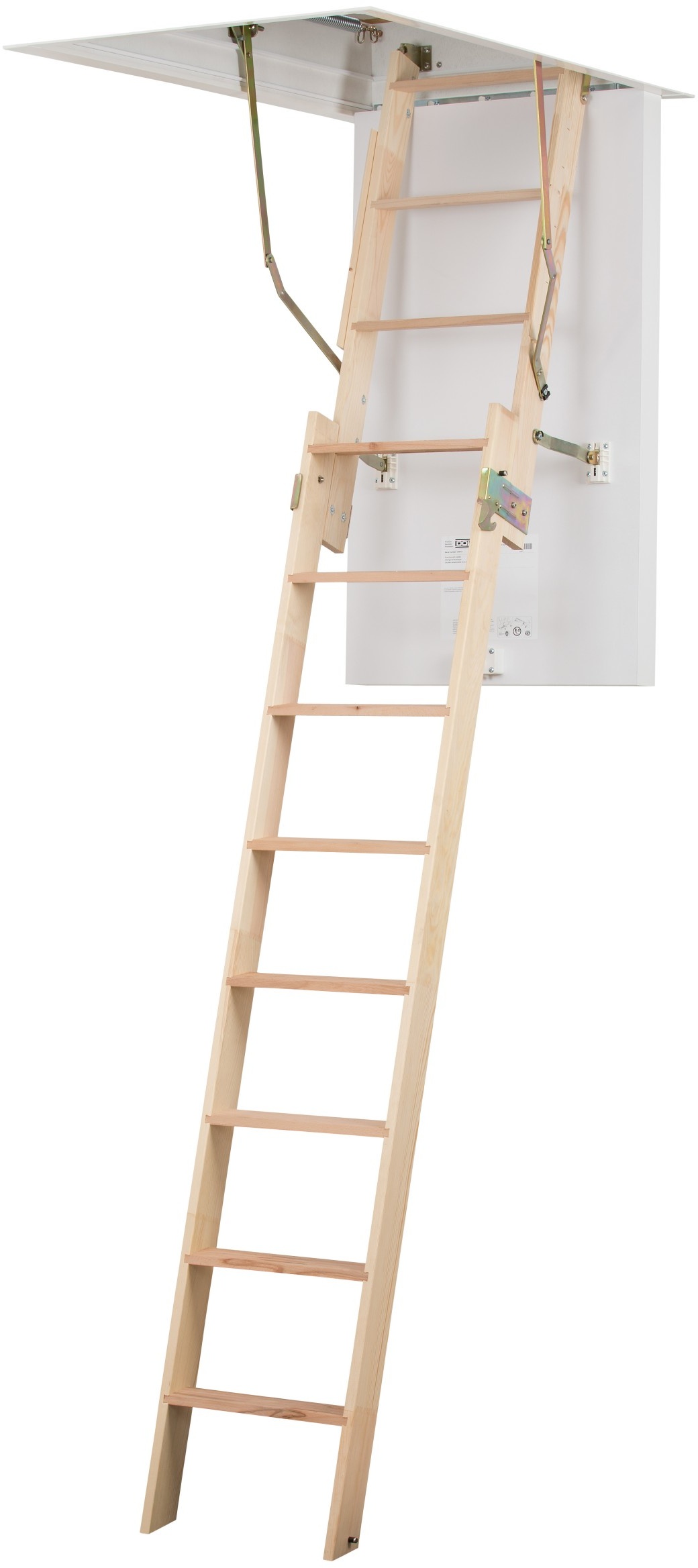 Dolle Bodentreppe clickFIX® 2-teilig bis 274cm Raumhöhe mit U-Wert 0,49 Deckenöffnung 120x60cm