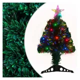 vidaXL Weihnachtsbaum mit Beleuchtung 64 cm grün