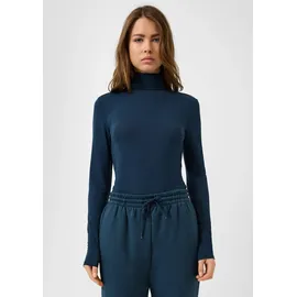 QS Leicht transparentes Rollkragenshirt Blau XL