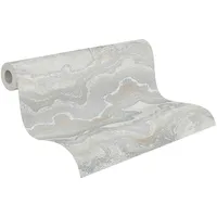 A.S. Création Tapete Marmoroptik 10,05 m x 0,53 m 10,05 m2 Gold/Grau/Silber 396595