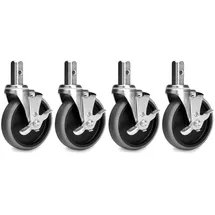 Stagecaptain Rollbrett Metall 125 mm silberfarben