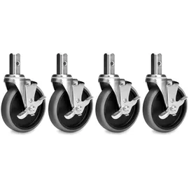 Stagecaptain Rollbrett Metall 125 mm silberfarben