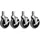 Stagecaptain Rollbrett Metall 125 mm silberfarben