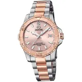 Jaguar Damen Uhr Analog Armbanduhr silber rosegold D2UJ871/4 - Silber