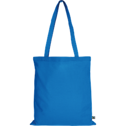 10er | 100er | 250er Pack Fairtrade Baumwolltasche - 14 Farben | mit zwei langen Henkeln | 38x42cm | Jutebeutel | Einkaufstasche | unbedruckt, hellblau