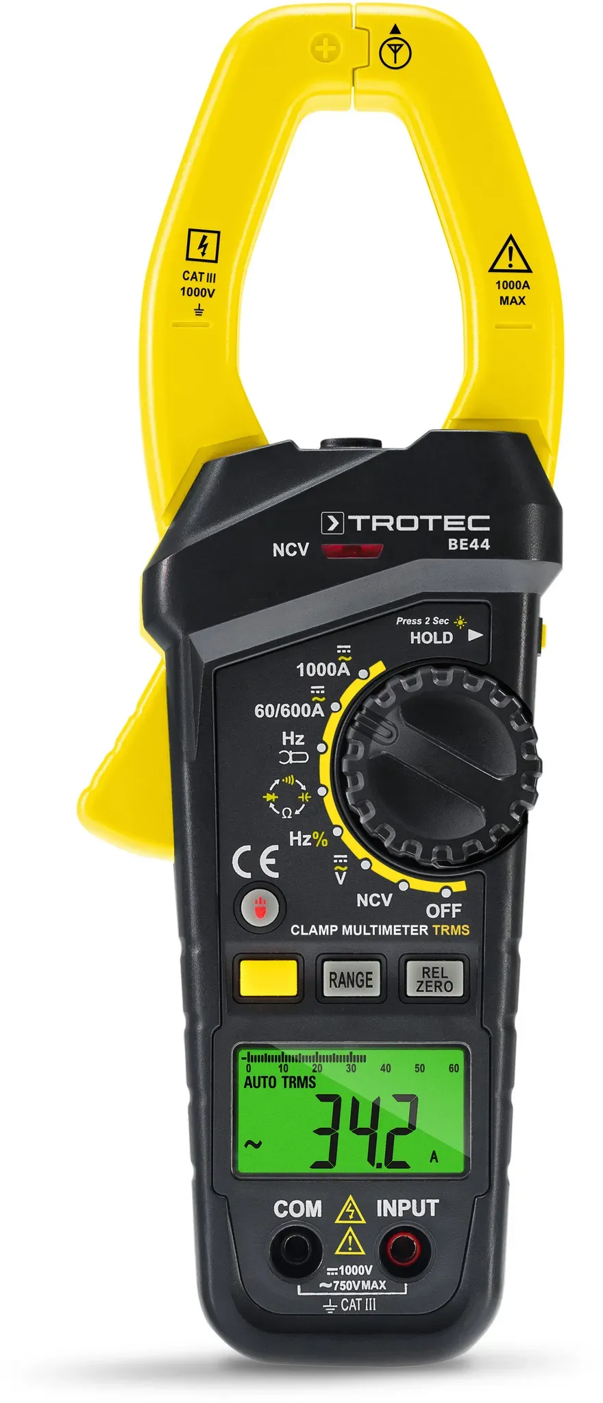 Trotec Stromzange mit True-RMS-Funktion BE44