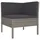 vidaXL Polyrattan Lounge Set 4-tlg. grau 3056968