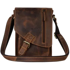 GREENBURRY Vintage Umhängetasche Leder Brown