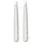 Star Trading LED Dinner Kerze 2P SHINE, 2er Set, Echtwachs gedreht, 3D Flamme, Timer, flammenloses Kerzenlicht, Batterie, weiss,