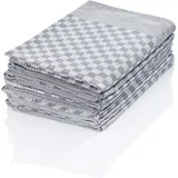 Hometex Premium Textiles 10er Set Zwirn Geschirrtücher | Grubentücher in extra Dicker Qualität - 220 g/m2 | 100% Baumwolle sehr saugfähig | ÖKO-TEX 100 Standard | 50 x 70cm Grau