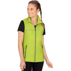 Steppweste TRIGEMA "TRIGEMA Atmungsaktive Sport-Weste", Damen, Gr. XL, gelb (lemon), 92% Polyester, 8% Elastan, casual, Westen