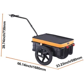 Vevor Fahrradanhänger 40 kg Tragkraft faltbar 2023