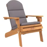 vidaXL Adirondack-Gartenstuhl mit Kissen Massivholz Akazie