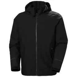 Regenjacke "BARCODE SHELL" - S - schwarz