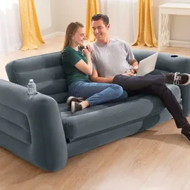 Intex Schlafcouch Futon 2-Sitzer Grau