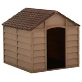 vidaXL Hundehütte Braun 71x71,5x68 cm PP