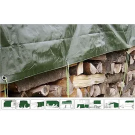 PolyTarp PE Holzabdeckplane 4 x 6 m Grün