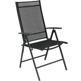 Mojawo Hochlehner Klappstuhl 54 x 54 x 106 cm schwarz