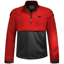 Blauer H.T. Spring Pull Motorrad Textiljacke Blau/Rot S