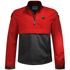 Blauer H.T. Spring Pull Motorrad Textiljacke Blau/Rot S