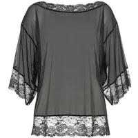 PETITE FLEUR GOLD Netzshirt Damen schwarz Gr.36/38