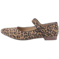 Hush Puppies Women's Melissa Strap Mary Jane Flat, Leopard, 38 EU - 38 EU